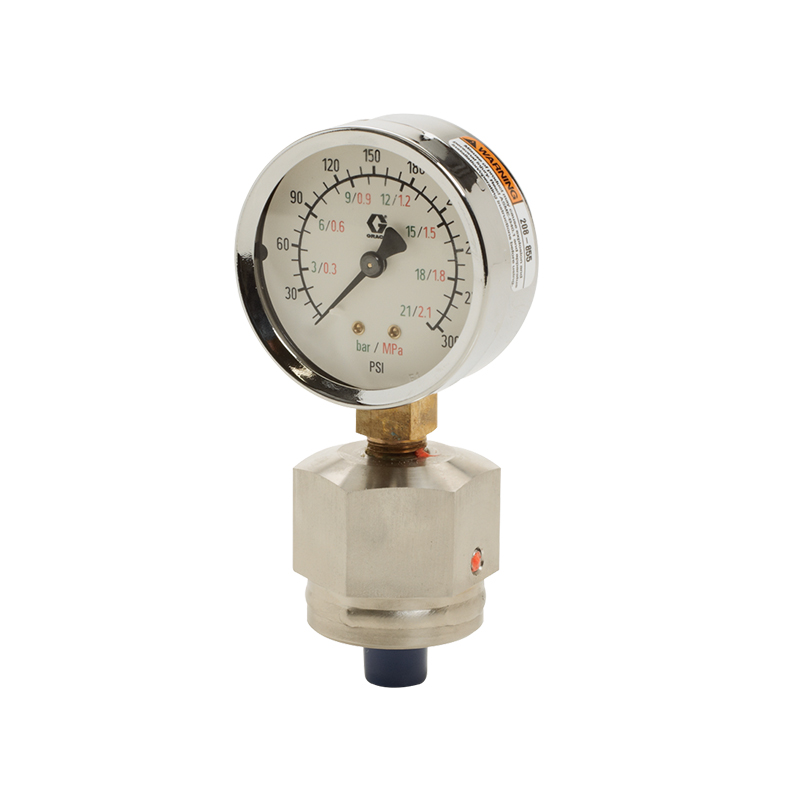 美国GRACO固瑞克带阻尼器的不锈钢空气压力表